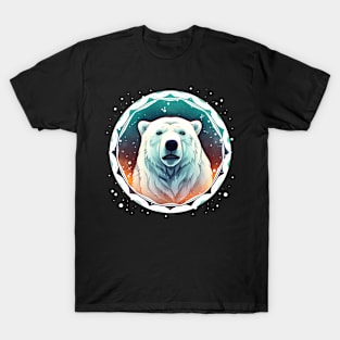 Polar Bear in Ornament, Love Bears T-Shirt